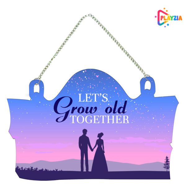 Playzia “Couple in Love” Wooden Wall Hanger for Home Décor | Office | Gifts | Bedroom | Living Room | Modern Wall Art | Decorative Wall Hanging