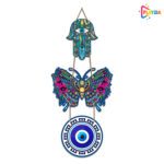 Playzia Butterfly Wooden Wall Hanging for Luck & Prosperity