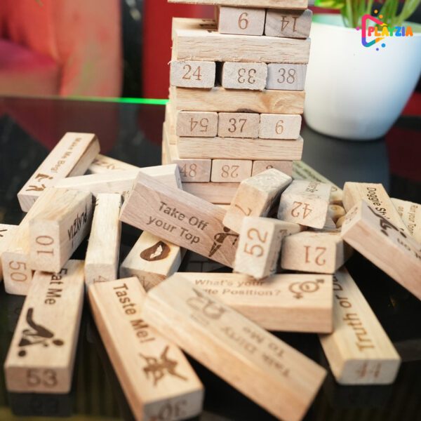 Playzia Adult Naughty Jenga Game for Couples & Friends